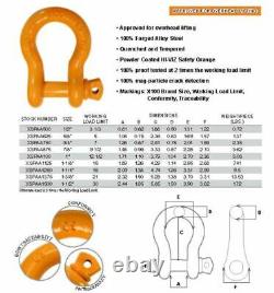 Lifting Alloy Clevis Screw Pin Anchor Shackle X100 Brand Heavy Duty Safety Jeep