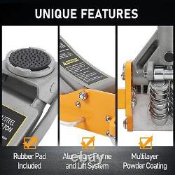 LowProfileFloor Jack 3 Ton Heavy Duty Steel Dual Piston Rapid Pump