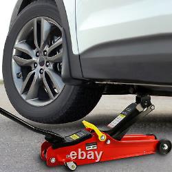 Low Profile 2 Ton Heavy Duty Floor Jack QuickLift Pump Lifting Range 3.3