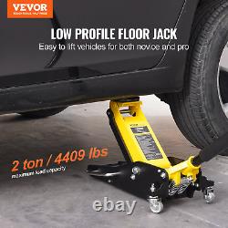 Low Profile Floor Jack 2 Ton Heavy Duty Dual Piston Rapid Pump for Auto Repair