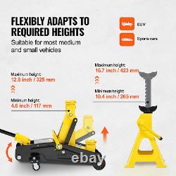 Low Profile Floor Jack 2 Ton Heavy Duty Single Piston Hydraulic Pump