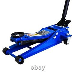 Low Profile Floor Jack 3 Ton Heavy-Duty Steel Dual Piston Hydraulic Pump