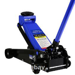 Low Profile Floor Jack 3 Ton Heavy Duty Steel Dual Piston Pump