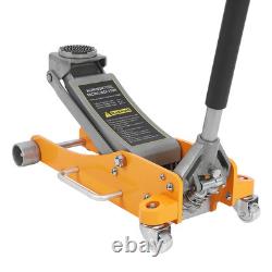 Low Profile Floor Jack 3 Ton Heavy Duty Steel Dual Piston Quick Lift Pump