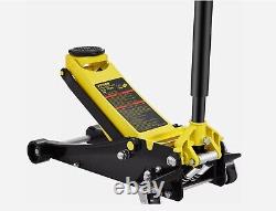 Low Profile Floor Jack 3 Ton Heavy Duty Steel Dual Piston Rapid Pump