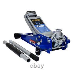 Low Profile Floor Jack 3 Ton Heavy Duty Steel Hydraulic Jack with Dual Piston Pump