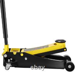 Low Profile Floor Jack 4 Ton Heavy Duty Steel Dual Piston Rapid Pump