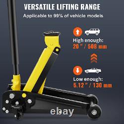 Low Profile Hydraulic Floor Jack 3 Ton Heavy-duty Steel Single Piston Pump