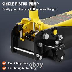 Low Profile Hydraulic Floor Jack 3 Ton Heavy-duty Steel Single Piston Pump
