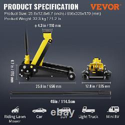Low Profile Hydraulic Floor Jack 3 Ton Heavy-duty Steel Single Piston Pump