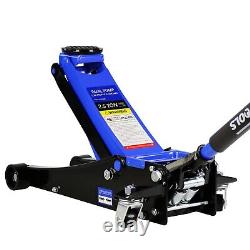 Low Profile Racing Floor Jack 2.5Ton Heavy-duty Steel Dual Piston Hydraulic Pump