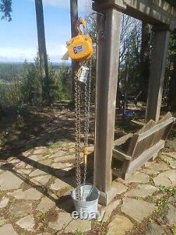 MAGNA Heavy Duty Chain Hoist 2 TON Fall Chain Hoist 20 FOOT LIFT EUC