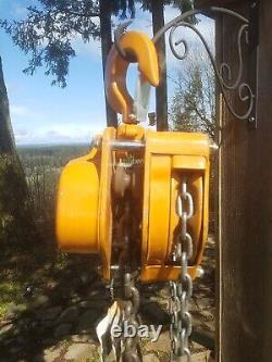 MAGNA Heavy Duty Chain Hoist 2 TON Fall Chain Hoist 20 FOOT LIFT EUC