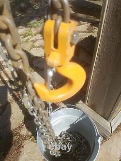 MAGNA Heavy Duty Chain Hoist 2 TON Fall Chain Hoist 20 FOOT LIFT EUC