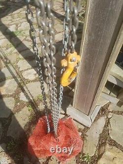 Magna Heavy Duty Chain Hoist 1/2 Ton Fall Chain Hoist 20 Foot EUC