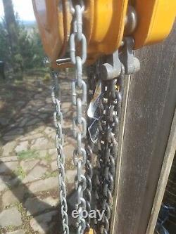 Magna Heavy Duty Chain Hoist 1 Ton Fall Chain Hoist 20 Foot EUC