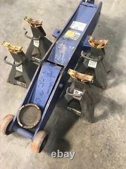 NAPA 10 Ton Heavy Duty Long Manual Axle Jack & 5 Ton Jack Stands