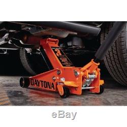 NEW Daytona 3 ton Steel Heavy Duty Floor Jack with Rapid Pump Free Ship No Tax