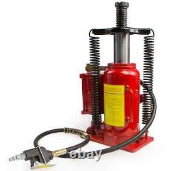 New 20-Ton Heavy-Duty Air Hydraulic Bottle Jack Manual Lifts Hoist