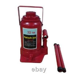 New 32 Ton Emergency Hydraulic Bottle Jack Lift For Truck Bus Car Heavy Duty Red