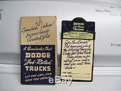 Original 1950' s nos Dodge JOB-RATED trucks promo mopar vintage part in box hemi