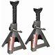 Pair Of Heavy Duty 12 Ton Steel Jack Stands Adjustable Height 19.5-30.2 Inches