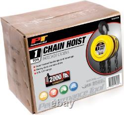 Performance Tool W4005DB 1 Ton Heavy Duty Garage & Mechanics Chain Hoist