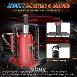 Pneumatic Air Hydraulic Bottle Jack with Manual Hand Pump 20 Ton Heavy Duty A