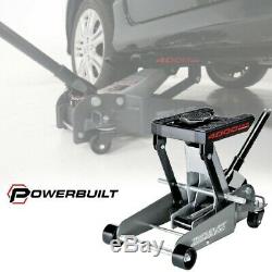 Portable Car Lift 2 Ton Floor Jack Triple 4000lb Hydraulic Automotive Heavy Duty