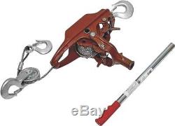 Power Pull 15002 Heavy Duty Cable Puller, 4 ton, Contour Grip, Zinc Plated
