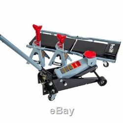 Pro Heavy Duty 3 Ton Rapid Pump Floor Jack / Jack Stand Creeper Combo Garage