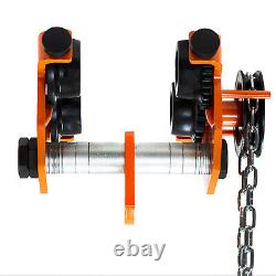 Prowinch 3 Ton Capacity Manual Chain Trolley 6000 lb Geared Heavy Duty