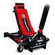 Quick Lift Heavy Duty Dual Pump 2.5 Ton Ultra Low Profile Floor Trolley Jack Red