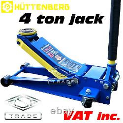 Quick Lift Heavy Duty Dual Pump 4 Ton Ultra Low Profile 75mm Floor Trolley Jack