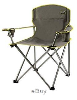 Quik Chair Heavy Duty 1/4 Ton Capacity Folding Chair with Carrying Bag (Grey)