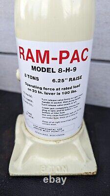Ram Pac 8 Ton Hydraulic Bottle Jack MADE IN USA HEAVY DUTY