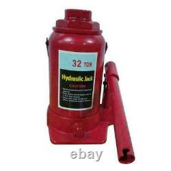 Red 32 Ton Hydraulic Bottle Jack Automotive Shop Equipment Car Truck Heavy Duty