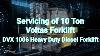 Servicing Of Voltas 10 Ton Heavy Duty Diesel Forklift Dvx 1006 Youtube Youtubevideo