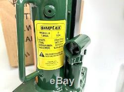 Simplex TJH2A Heavy Duty Steel Toe Jack, Load Return, 4.53 Stroke, 2 Ton, New