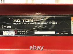 Sunex Model 5250 50 Ton Heavy Duty Manual Shop Press Used