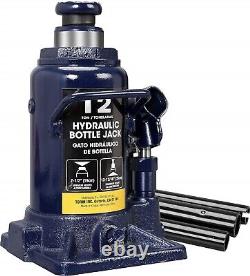 TCE 12 Ton (24,000 LBs) Capacity Hydraulic Welded Heavy Duty Bottle Jack, AT9120