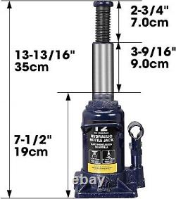 TCE 12 Ton (24,000 LBs) Capacity Hydraulic Welded Heavy Duty Bottle Jack, AT9120