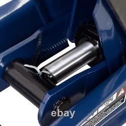 TCE 3 Ton Ultra Dual Pump Low Profile Heavy Duty Steel Service Floor Jack, Blue