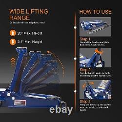 TCE Torin 3 Ton Hydraulic Ultra Low Profile Heavy Duty Steel Service/Floor Jack