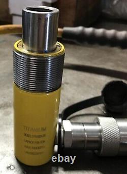 Titanium Hydraulic Cylinder 5 Ton 1 Inch Stroke Heavy Duty Rebuildable