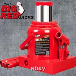 Torin 50 Ton Heavy Duty Welded Hydraulic Car Bottle Jack for Auto Repair