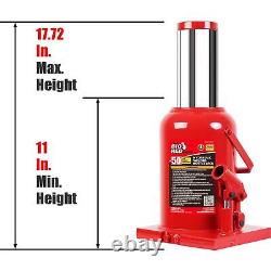 Torin 50 Ton Heavy Duty Welded Hydraulic Car Bottle Jack for Auto Repair