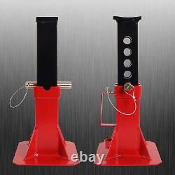 Torin ATZ120005B Heavy Duty Pin Style Adjustable Height Jack Stands, 12 Ton