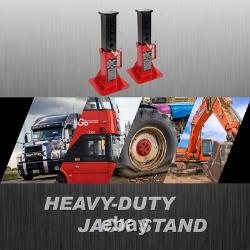 Torin ATZ120005B Heavy Duty Pin Style Adjustable Height Jack Stands, 12 Ton