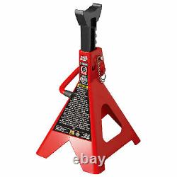 Torin Big Red 6 Ton Capacity Heavy Duty Double Locking Steel Jack Stands, 1 Pair